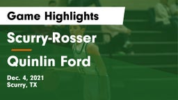 Scurry-Rosser  vs Quinlin Ford Game Highlights - Dec. 4, 2021