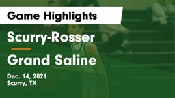 Scurry-Rosser  vs Grand Saline  Game Highlights - Dec. 14, 2021