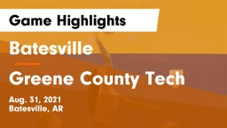 Batesville  vs Greene County Tech  Game Highlights - Aug. 31, 2021