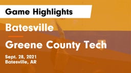 Batesville  vs Greene County Tech  Game Highlights - Sept. 28, 2021