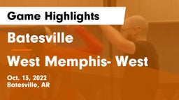 Batesville  vs West Memphis- West Game Highlights - Oct. 13, 2022