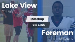 Matchup: Lake View High Schoo vs. Foreman  2017
