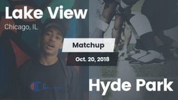 Matchup: Lake View High Schoo vs. Hyde Park  2018