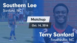 Matchup: Southern Lee High vs. Terry Sanford  2016