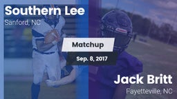 Matchup: Southern Lee High vs. Jack Britt  2017