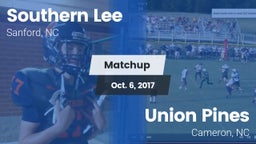 Matchup: Southern Lee High vs. Union Pines  2017