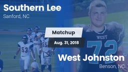 Matchup: Southern Lee High vs. West Johnston  2018