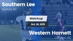 Matchup: Southern Lee High vs. Western Harnett  2018