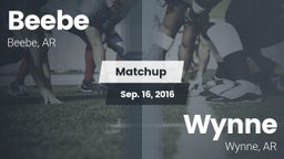 Matchup: Beebe  vs. Wynne  2016