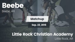 Matchup: Beebe  vs. Little Rock Christian Academy  2016