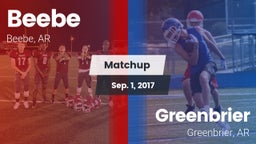 Matchup: Beebe  vs. Greenbrier  2017