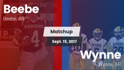 Matchup: Beebe  vs. Wynne  2017