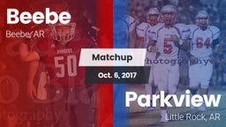Matchup: Beebe  vs. Parkview  2017