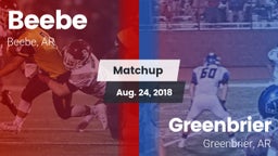 Matchup: Beebe  vs. Greenbrier  2018