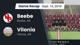 Recap: Beebe  vs. Vilonia  2018