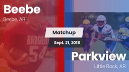 Matchup: Beebe  vs. Parkview  2018