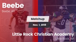 Matchup: Beebe  vs. Little Rock Christian Academy  2018