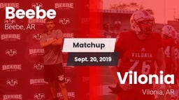 Matchup: Beebe  vs. Vilonia  2019