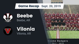 Recap: Beebe  vs. Vilonia  2019