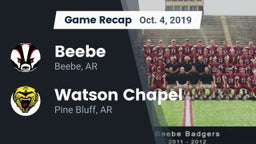 Recap: Beebe  vs. Watson Chapel  2019