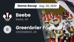 Recap: Beebe  vs. Greenbrier Football  2020