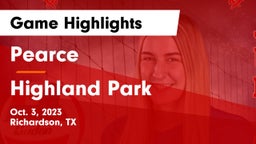 Pearce  vs Highland Park  Game Highlights - Oct. 3, 2023