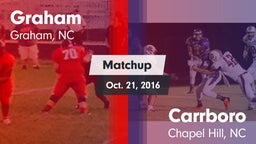 Matchup: Graham  vs. Carrboro  2016