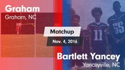 Matchup: Graham  vs. Bartlett Yancey  2016
