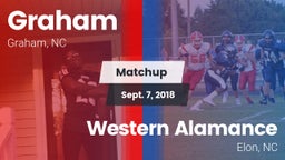 Matchup: Graham  vs. Western Alamance  2018