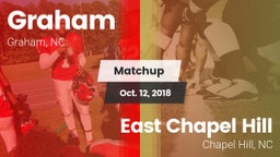 Matchup: Graham  vs. East Chapel Hill  2018