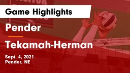Pender  vs Tekamah-Herman  Game Highlights - Sept. 4, 2021