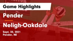 Pender  vs Neligh-Oakdale  Game Highlights - Sept. 30, 2021