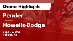 Pender  vs Howells-Dodge  Game Highlights - Sept. 30, 2023