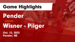 Pender  vs Wisner - Pilger  Game Highlights - Oct. 12, 2023