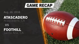 Recap: Atascadero  vs. Foothill  2016
