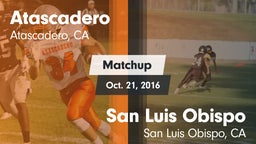 Matchup: Atascadero High vs. San Luis Obispo  2016