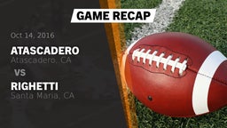 Recap: Atascadero  vs. Righetti  2016