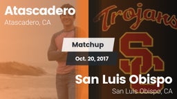 Matchup: Atascadero High vs. San Luis Obispo  2017