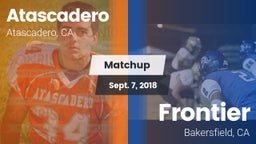 Matchup: Atascadero High vs. Frontier  2018