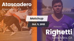 Matchup: Atascadero High vs. Righetti  2018