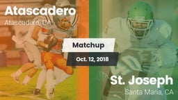 Matchup: Atascadero High vs. St. Joseph  2018
