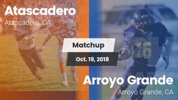 Matchup: Atascadero High vs. Arroyo Grande  2018
