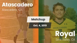 Matchup: Atascadero High vs. Royal  2019