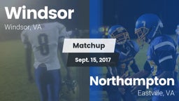 Matchup: Windsor  vs. Northampton  2017