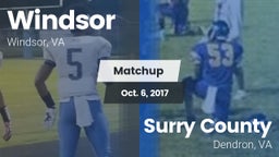 Matchup: Windsor  vs. Surry County  2017
