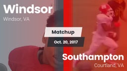 Matchup: Windsor  vs. Southampton  2017