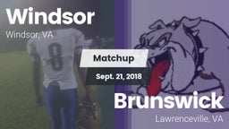 Matchup: Windsor  vs. Brunswick  2018