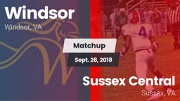Matchup: Windsor  vs. Sussex Central  2018