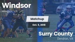 Matchup: Windsor  vs. Surry County  2018