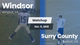 Matchup: Windsor  vs. Surry County  2019